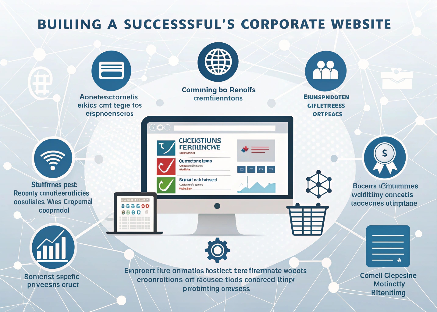 What documents do companies need to provide before building their official website? Ensure that the website accurately meets the needs